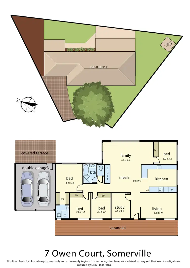 Floorplan of Homely house listing, 7 Owen Court, Somerville VIC 3912