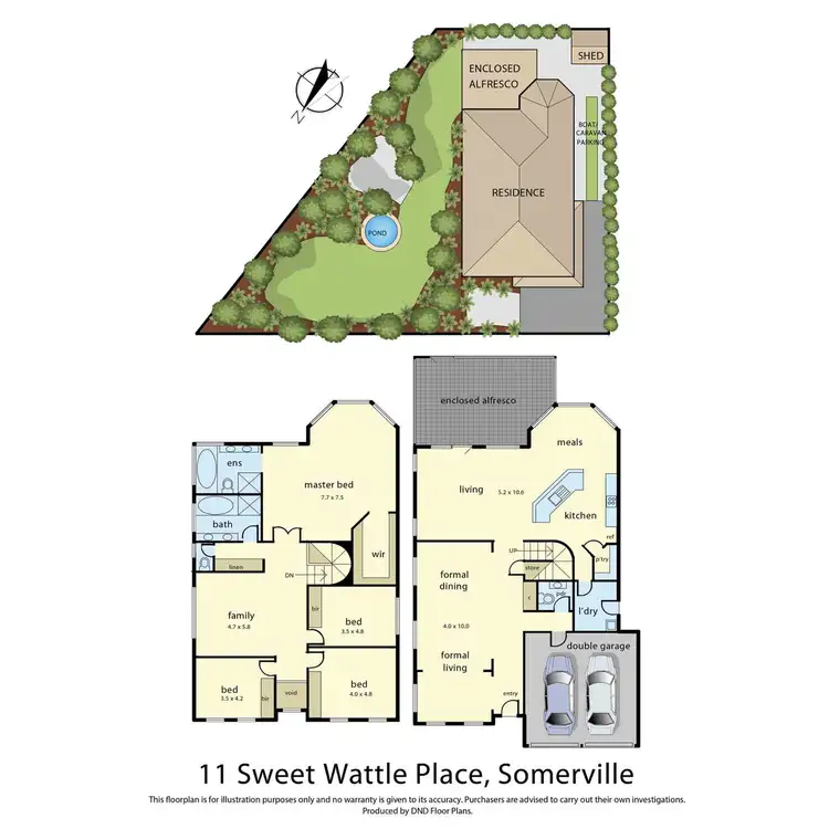 Floorplan of Homely house listing, 11 Sweet Wattle Place, Somerville VIC 3912