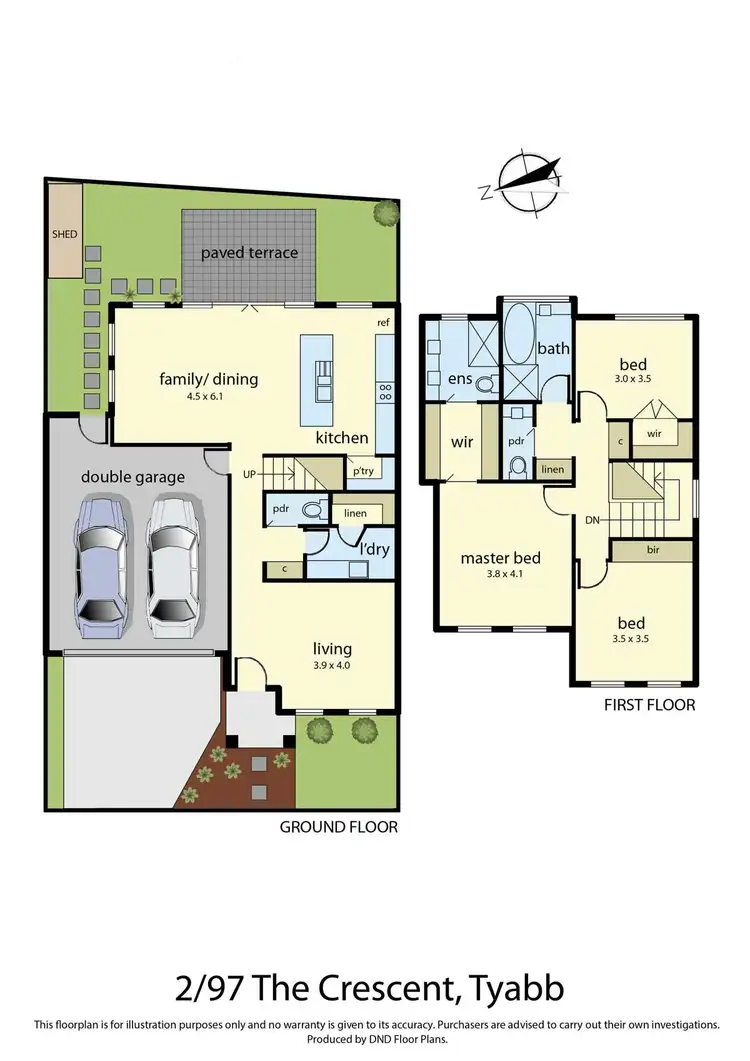 Floorplan of Homely townhouse listing, 2/97 The Crescent, Tyabb VIC 3913