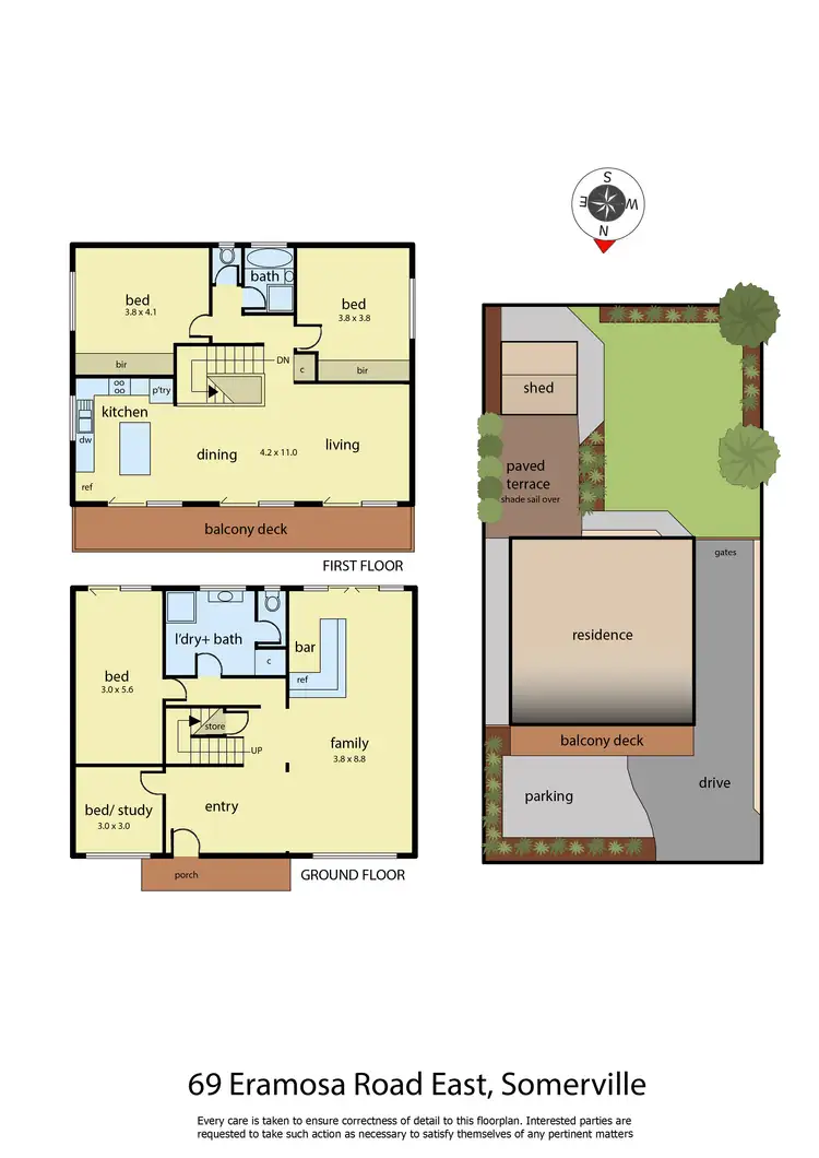 Floorplan of Homely house listing, 69 Eramosa Road East, Somerville VIC 3912