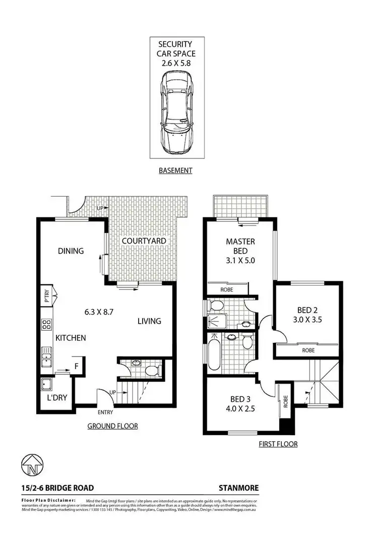 Floorplan of Homely apartment listing, 15/2-6 Bridge Road, Stanmore NSW 2048