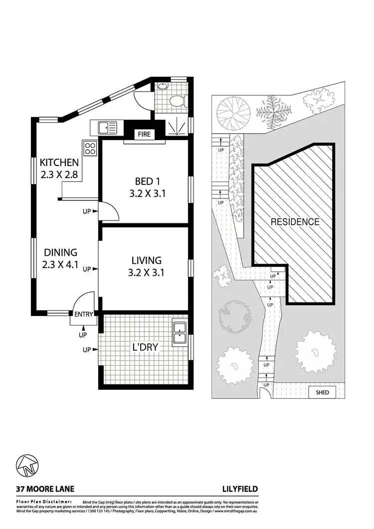Floorplan of Homely house listing, 37a Moore Lane, Lilyfield NSW 2040