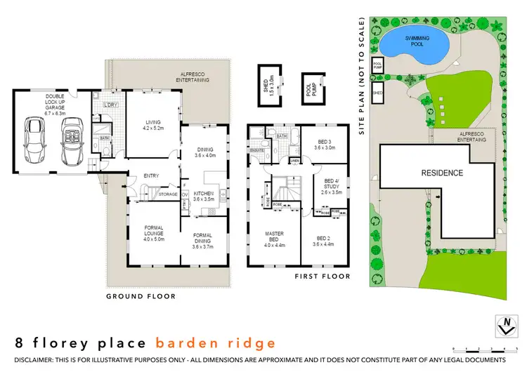 Floorplan of Homely house listing, 8 Florey Place, Barden Ridge NSW 2234