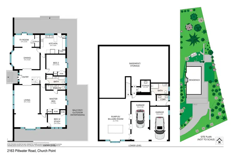 Floorplan of Homely house listing, 2163 Pittwater Road, Church Point NSW 2105