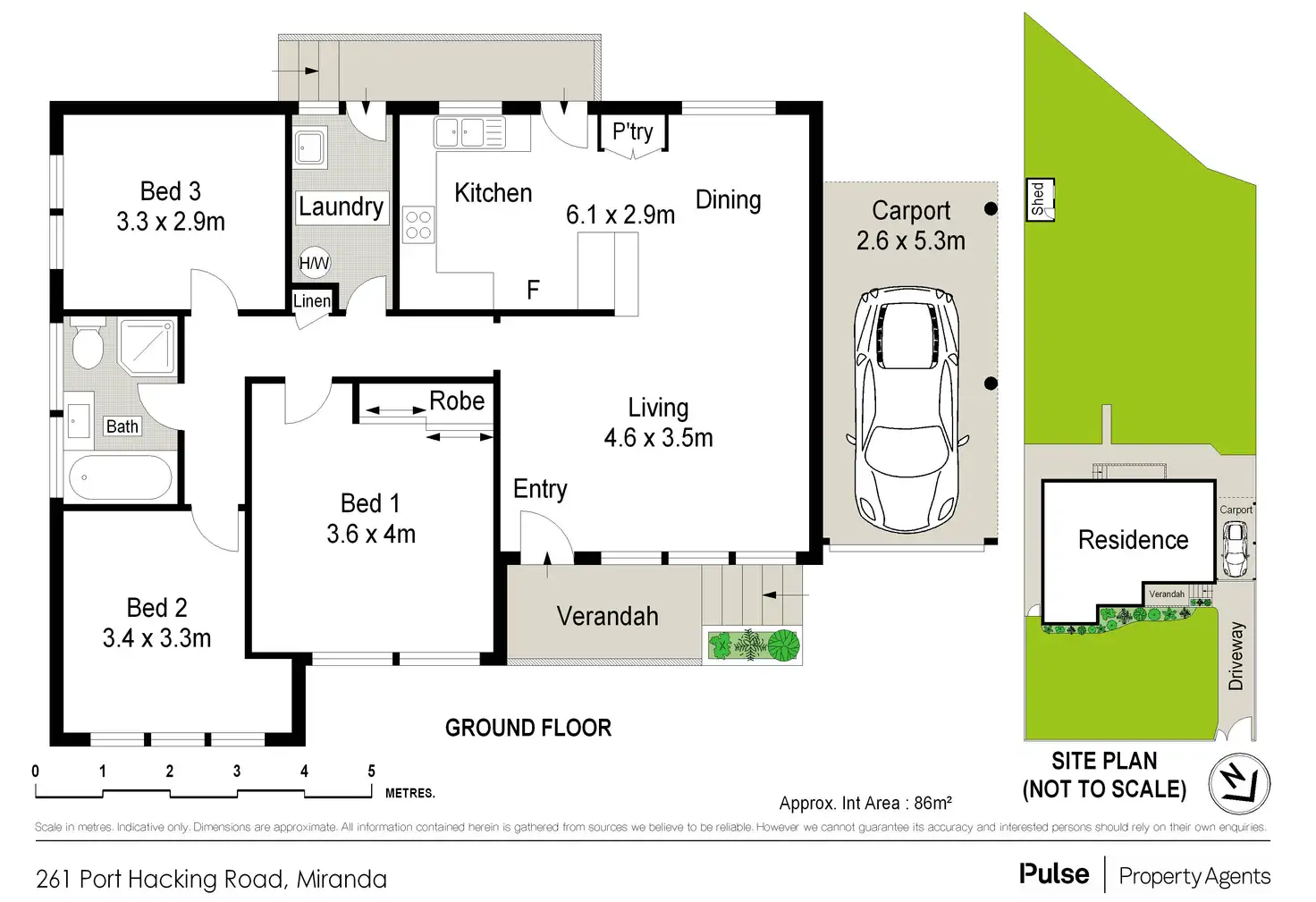 Floorplan of Homely house listing, 261 Port Hacking Road, Miranda NSW 2228