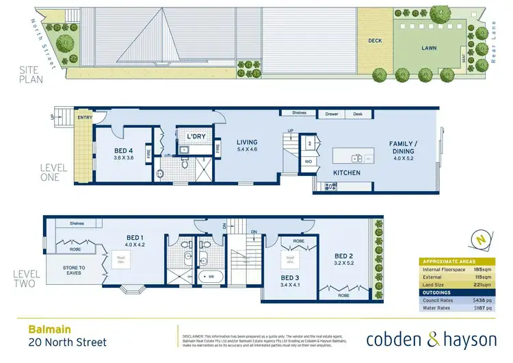 Floorplan of Homely house listing, 20 North Street, Balmain NSW 2041