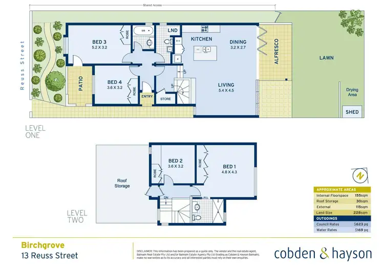 Floorplan of Homely house listing, 13 Reuss Street, Birchgrove NSW 2041