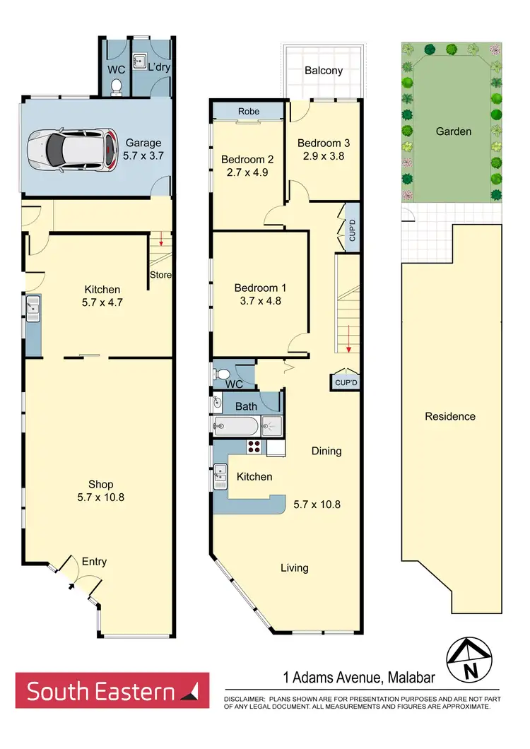 Floorplan of Homely house listing, 1 Adams Avenue, Malabar NSW 2036