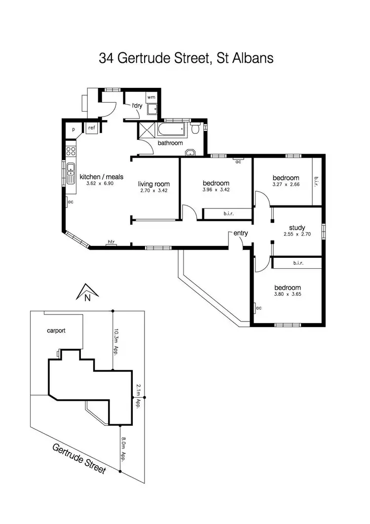 Floorplan of Homely house listing, 34 Gertrude Street, St Albans VIC 3021
