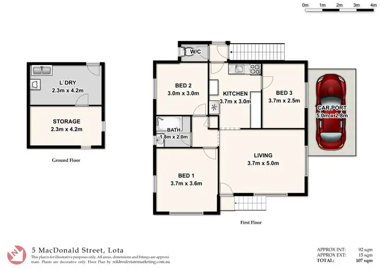 Floorplan of Homely house listing, 5 Macdonald Street, Lota QLD 4179