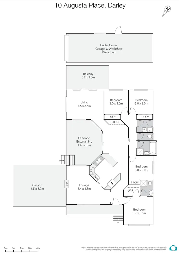 Floorplan of Homely house listing, 10 Augusta Place, Bacchus Marsh VIC 3340
