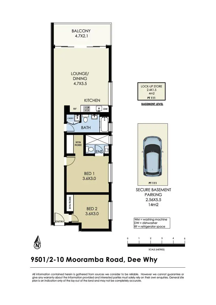 Floorplan of Homely apartment listing, 9501/2-10 Mooramba Road, Dee Why NSW 2099