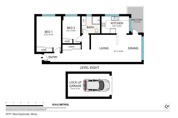 Floorplan of Homely apartment listing, 29/91 West Esplanade, Manly NSW 2095