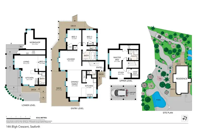 Floorplan of Homely house listing, 14a Bligh Crescent, Seaforth NSW 2092