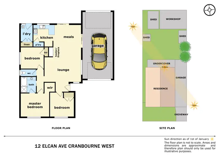 Floorplan of Homely house listing, 12 Elcan Avenue, Cranbourne West VIC 3977