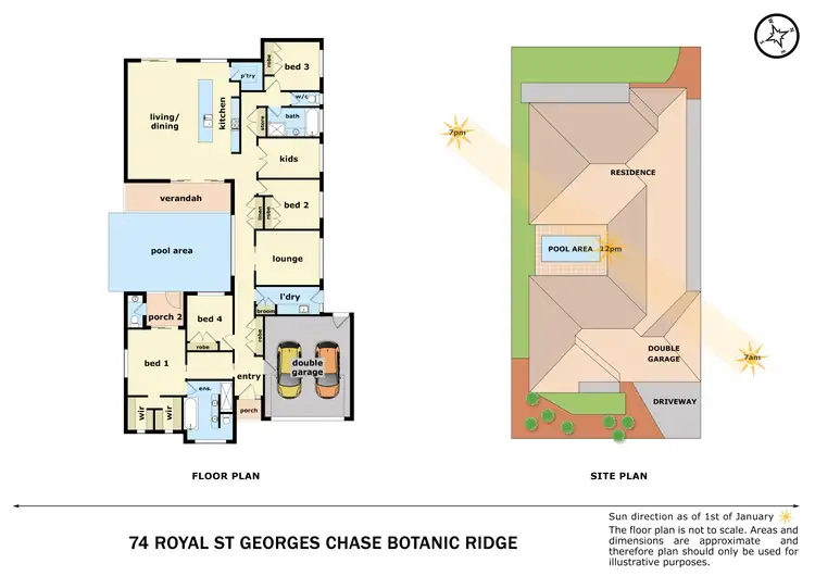 Floorplan of Homely house listing, 74 Royal St George Chase, Botanic Ridge VIC 3977