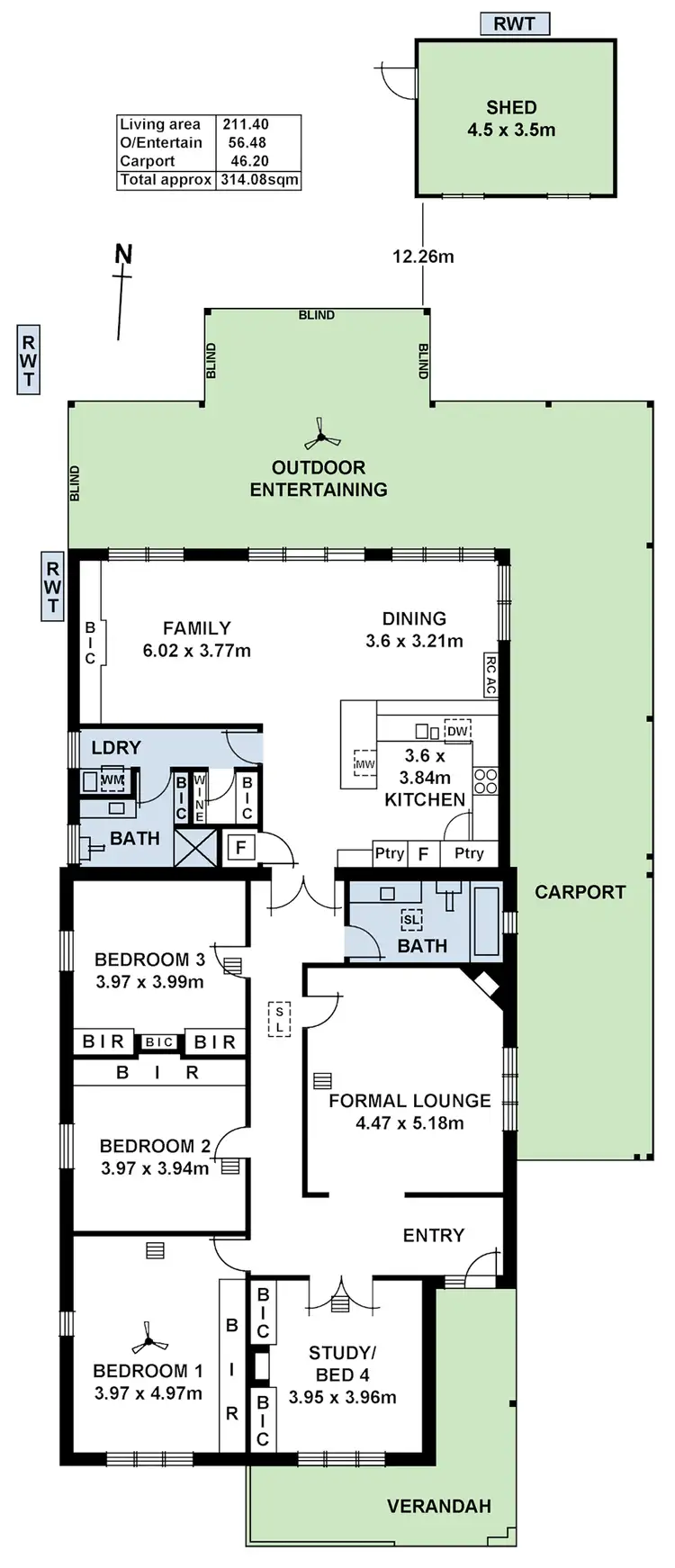 Floorplan of Homely house listing, 89 Grant Avenue, Toorak Gardens SA 5065