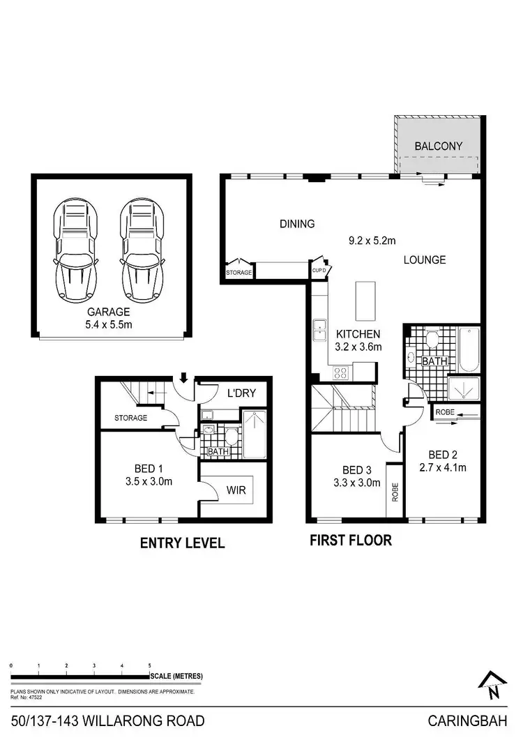 Floorplan of Homely apartment listing, 50/137 Willarong Road, Caringbah NSW 2229