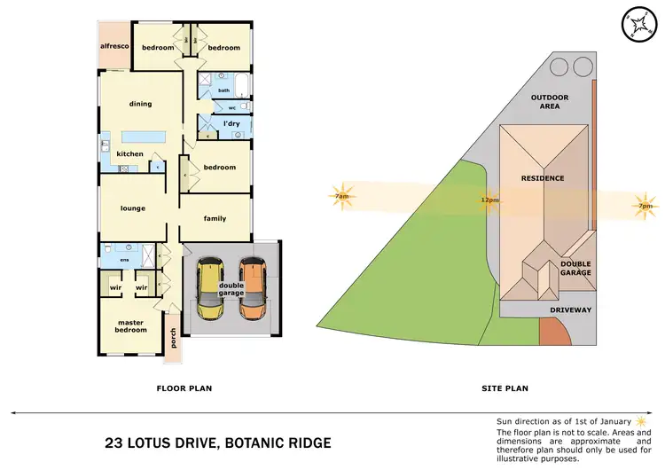Floorplan of Homely house listing, 23 Lotus Drive, Botanic Ridge VIC 3977