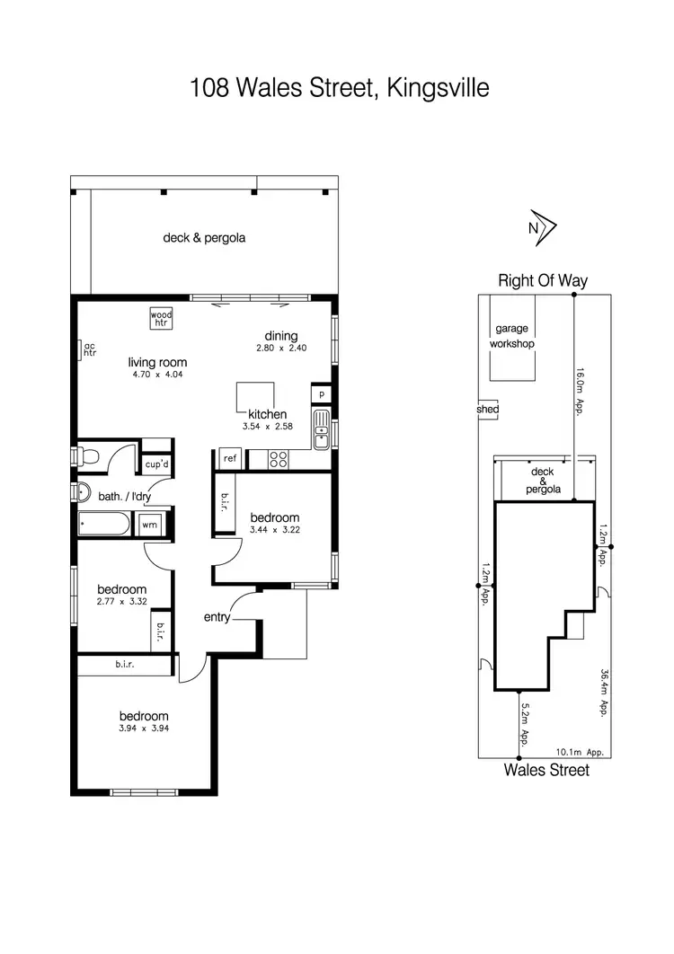 Floorplan of Homely house listing, 108 Wales Street, Kingsville VIC 3012