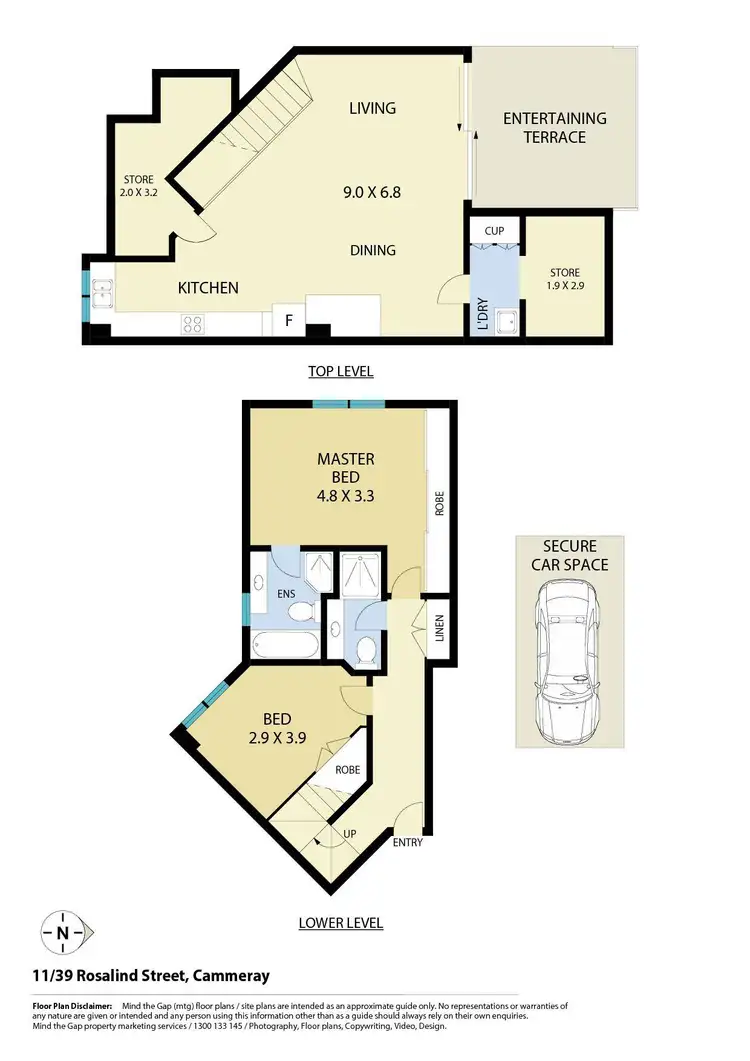 Floorplan of Homely apartment listing, 11/39 Rosalind Street, Cammeray NSW 2062