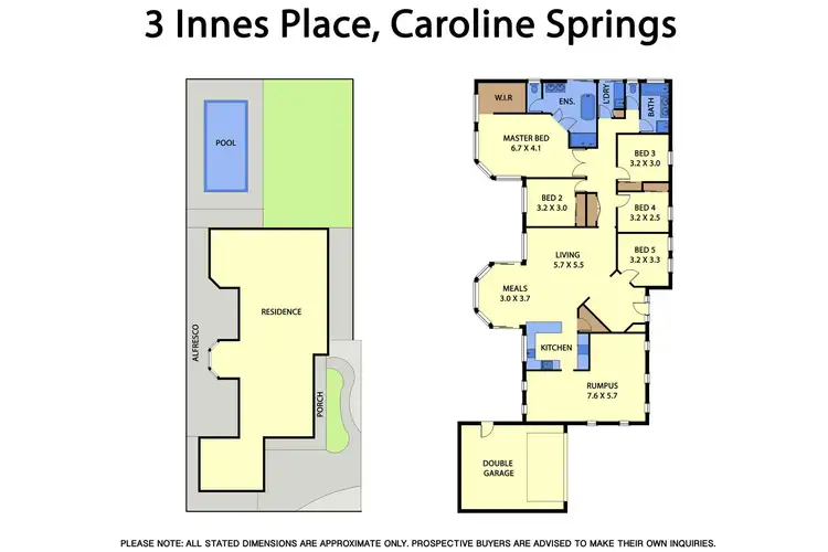 Floorplan of Homely house listing, 3 Innes Place, Caroline Springs VIC 3023