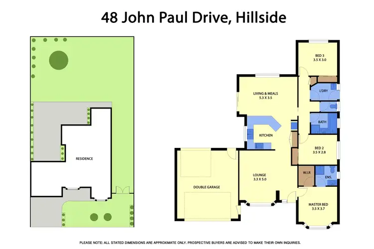 Floorplan of Homely house listing, 48 John Paul Drive, Hillside VIC 3037