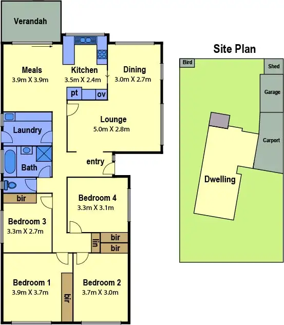 Floorplan of Homely house listing, 13 Burton Close, Keilor Downs VIC 3038