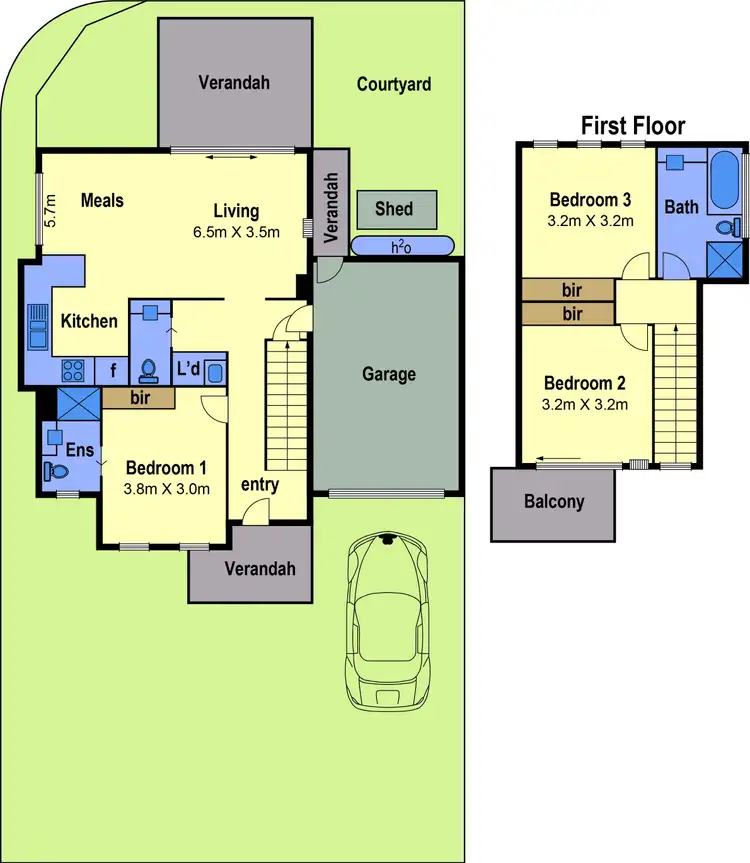 Floorplan of Homely townhouse listing, 7/28 Buckingham Street, Sydenham VIC 3037