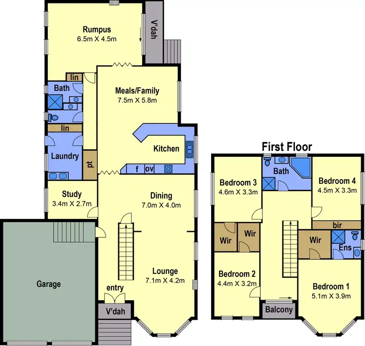 Floorplan of Homely house listing, 1 Hallmark Place, Keilor Downs VIC 3038