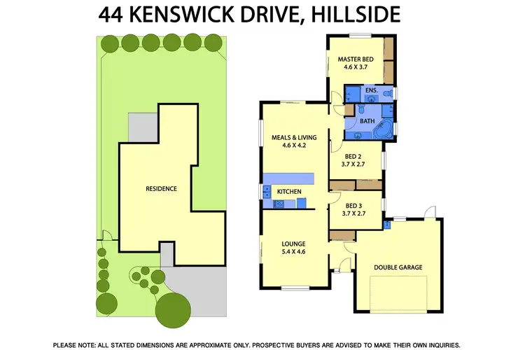 Floorplan of Homely house listing, 44 Kenswick Drive, Hillside VIC 3037