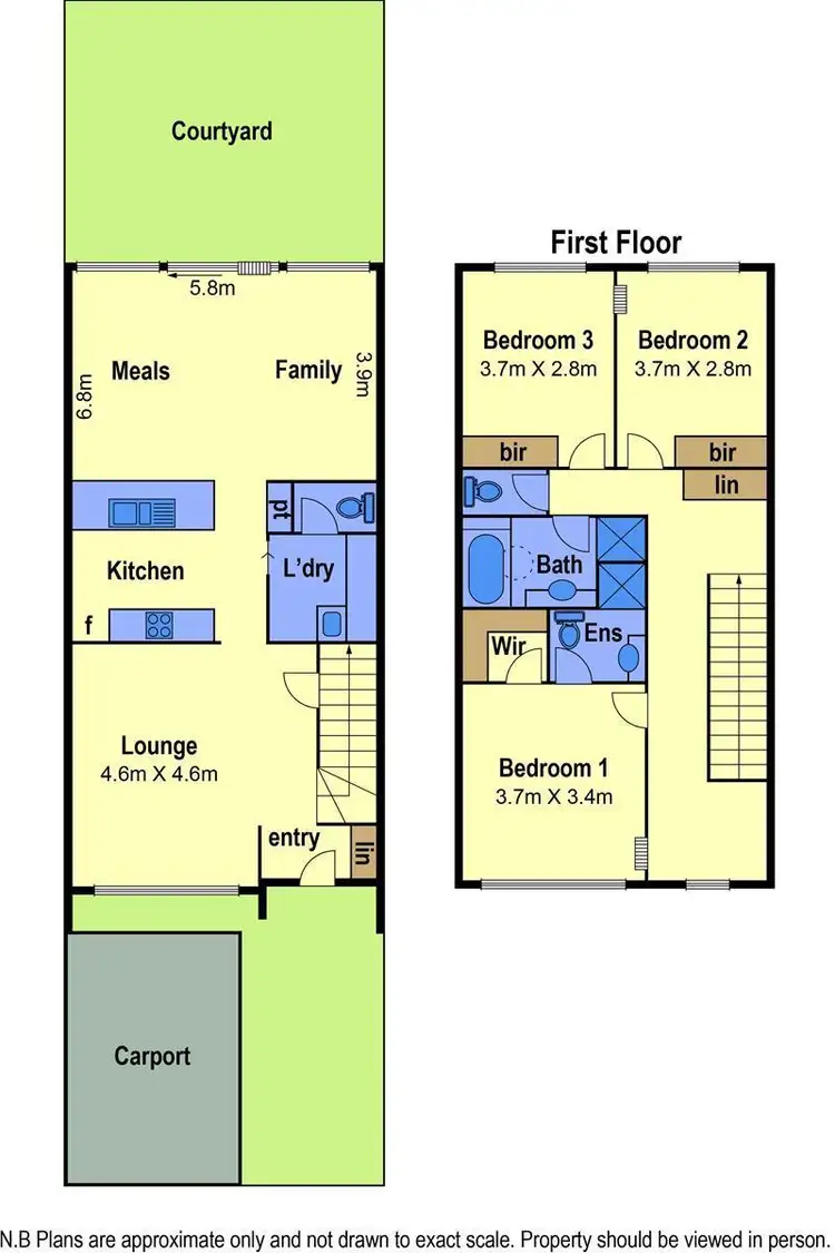 Floorplan of Homely townhouse listing, 2/358 Sydenham Road, Sydenham VIC 3037
