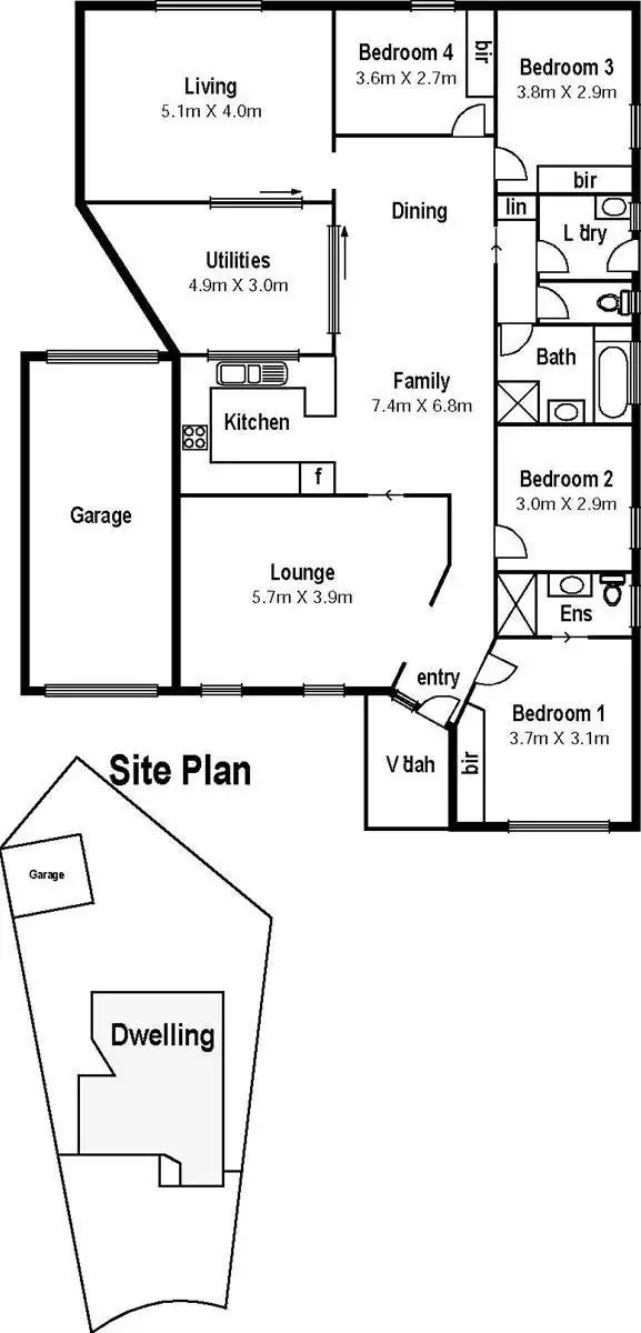 Floorplan of Homely house listing, 42 Dundee Way, Sydenham VIC 3037