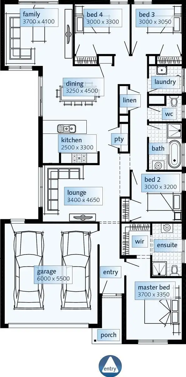 Floorplan of Homely house listing, Lot 128 Astley Drive, Melton South VIC 3338