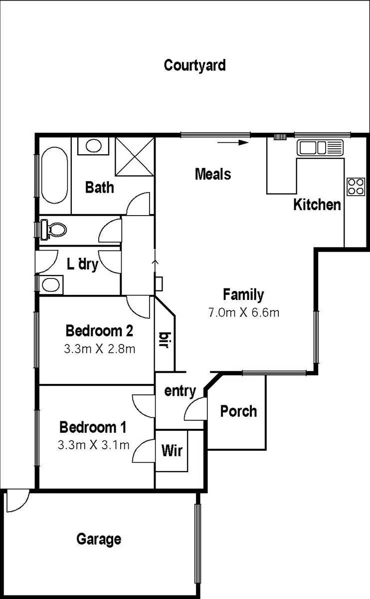 Floorplan of Homely unit listing, 2/2 Green Gully Close, Keilor Downs VIC 3038