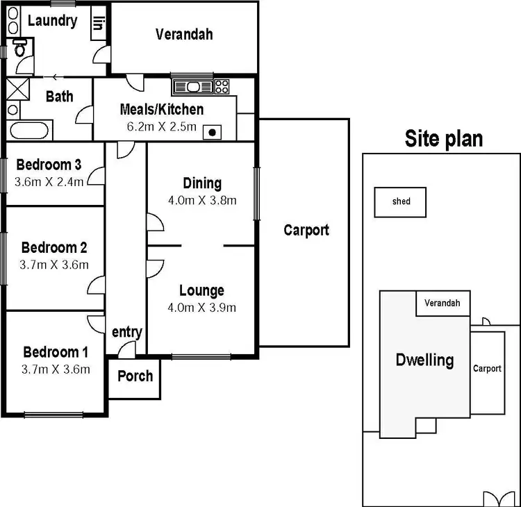 Floorplan of Homely house listing, 37 Emily Street, St Albans VIC 3021