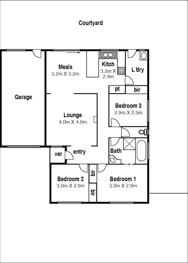 Floorplan of Homely unit listing, 2/165 Lady Nelson Way, Keilor Downs VIC 3038