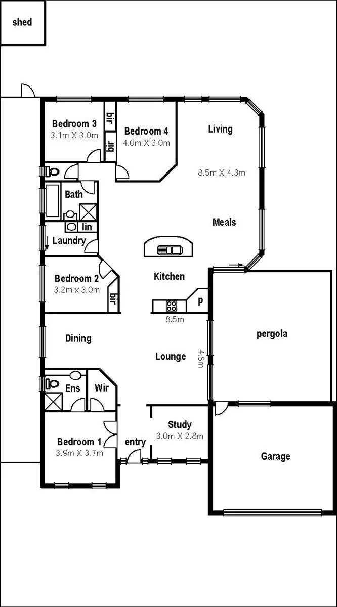 Floorplan of Homely house listing, 30 Cressida Crescent, Sydenham VIC 3037