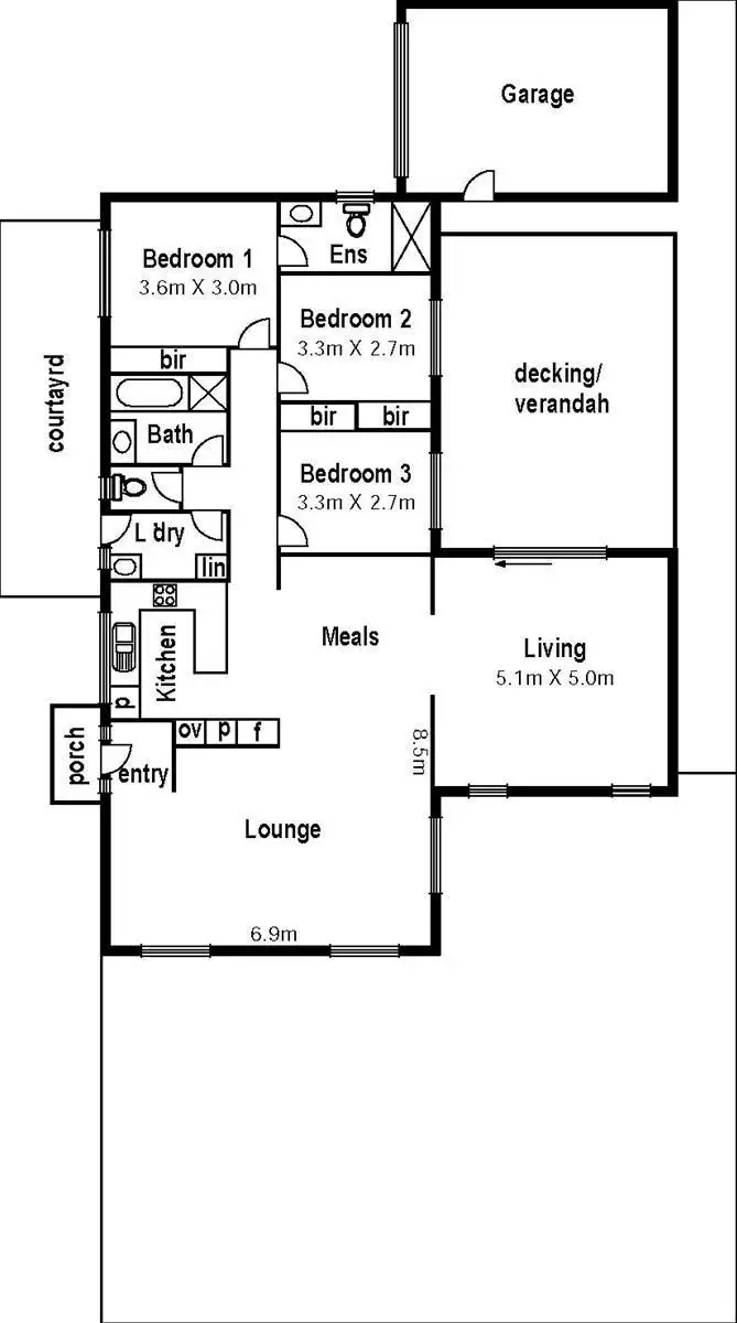 Floorplan of Homely unit listing, 1/20 Beaumont Court, Sydenham VIC 3037