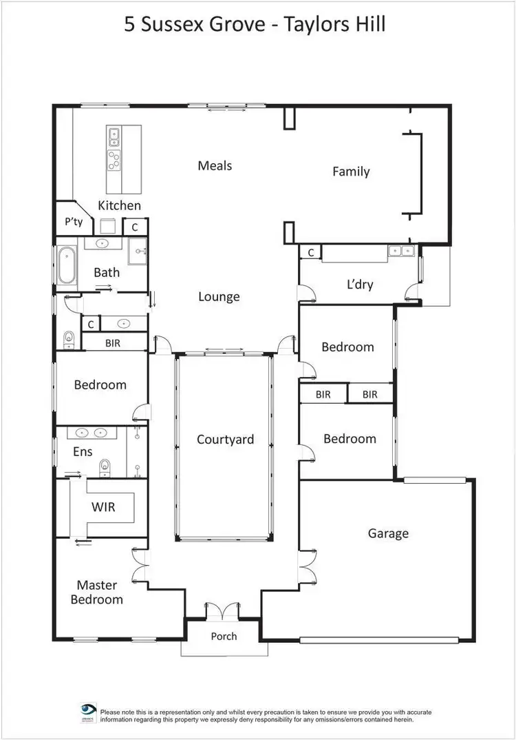 Floorplan of Homely house listing, 5 Sussex Grove, Taylors Hill VIC 3037