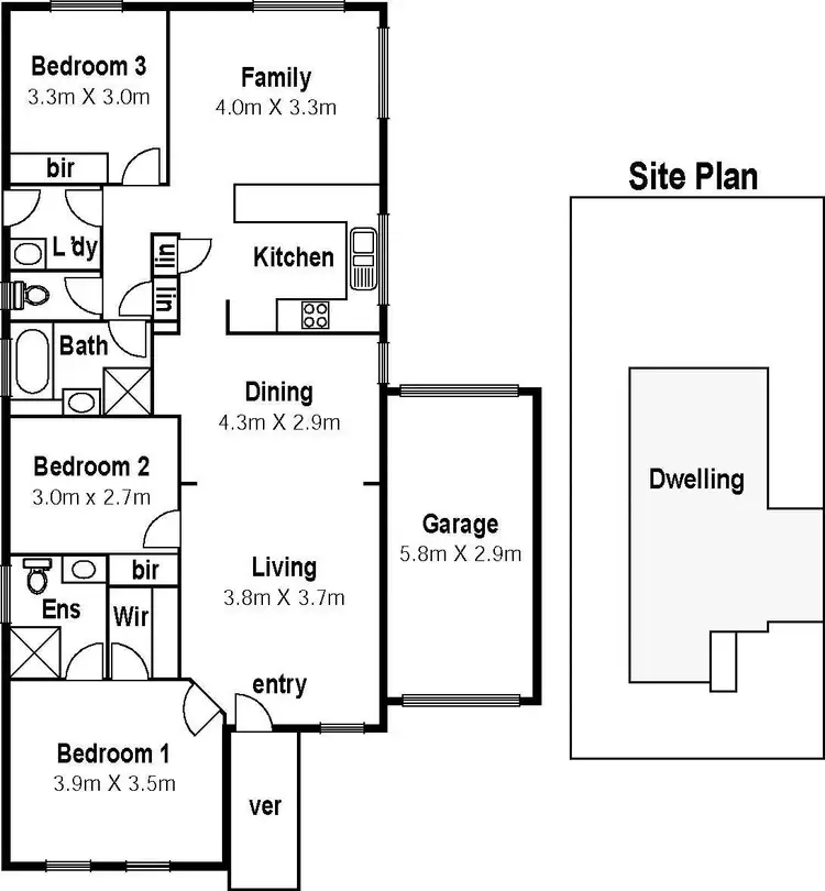 Floorplan of Homely house listing, 27 Klippel Way, Caroline Springs VIC 3023