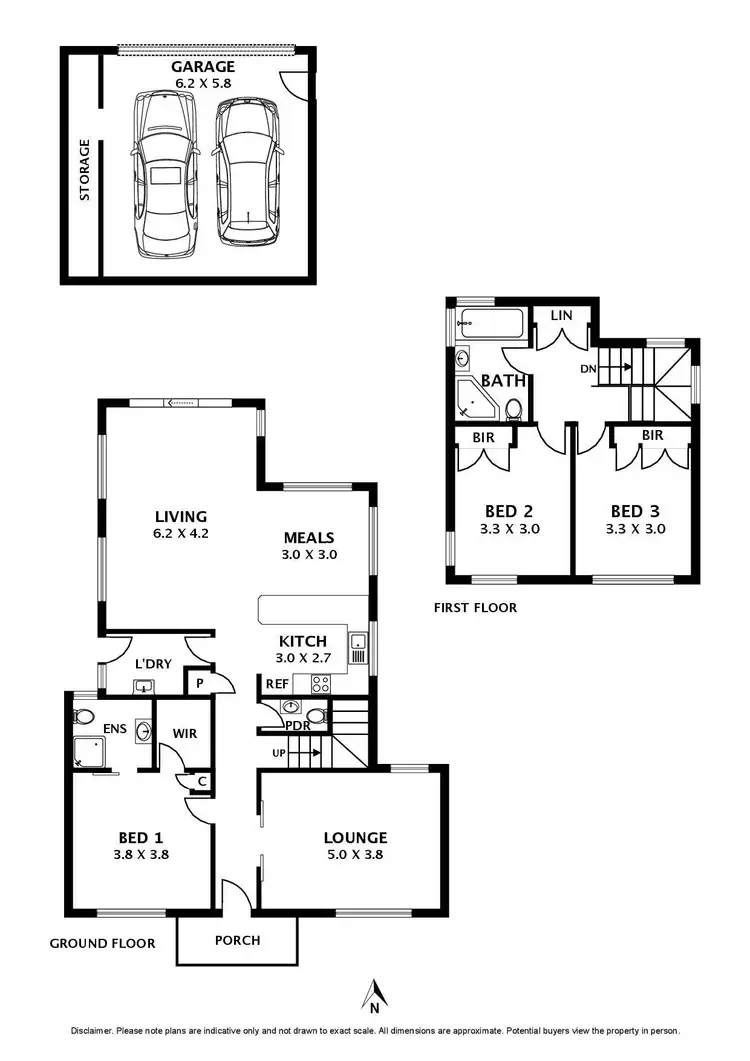 Floorplan of Homely townhouse listing, 4 Saxonwood Drive, Sunbury VIC 3429