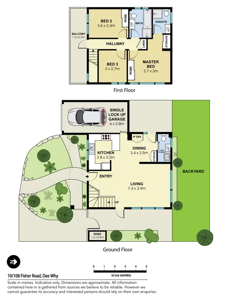 Floorplan of Homely townhouse listing, 10/108 Fisher Road, Dee Why NSW 2099