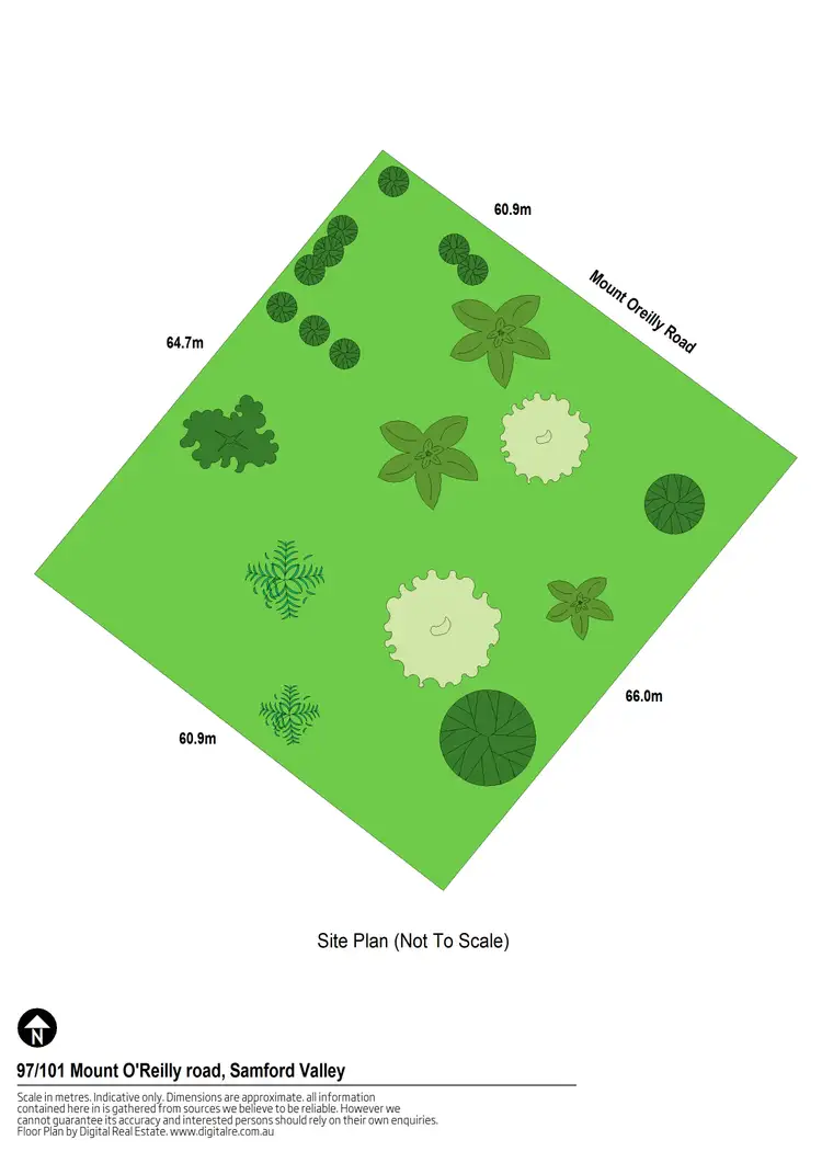 Floorplan of Homely land listing, 97-101 Mount O'Reilly Road, Samford Valley QLD 4520