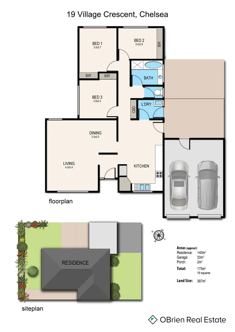 Floorplan of Homely house listing, 19 Village Crescent, Chelsea VIC 3196