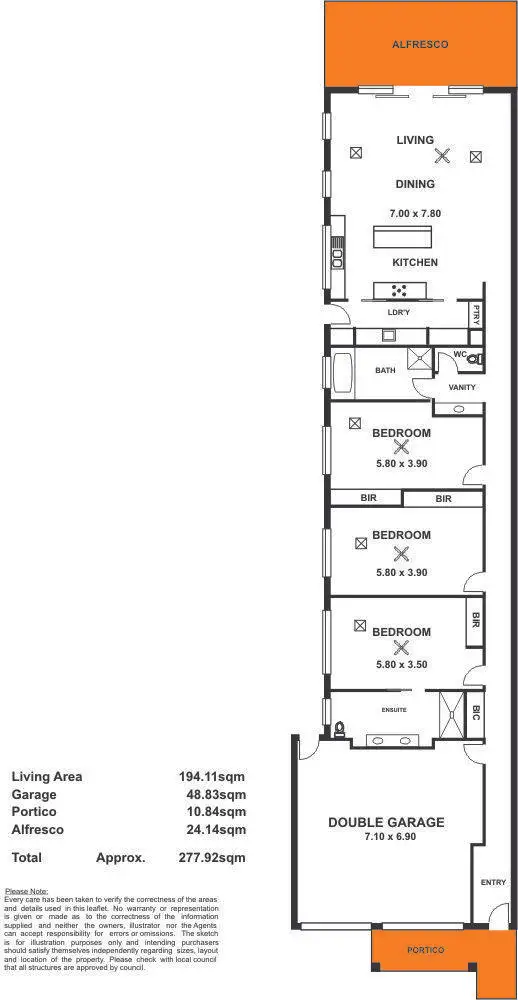 Floorplan of Homely house listing, 46a Recreation Parade, Semaphore Park SA 5019