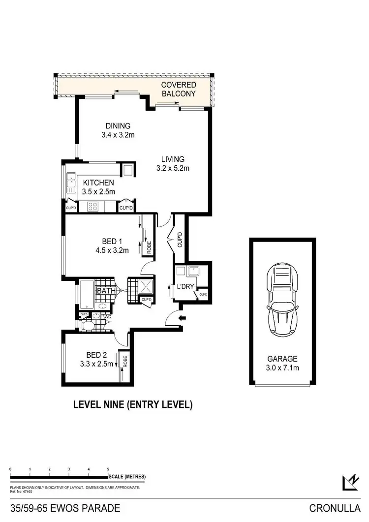 Floorplan of Homely apartment listing, 35/59 Ewos Parade, Cronulla NSW 2230