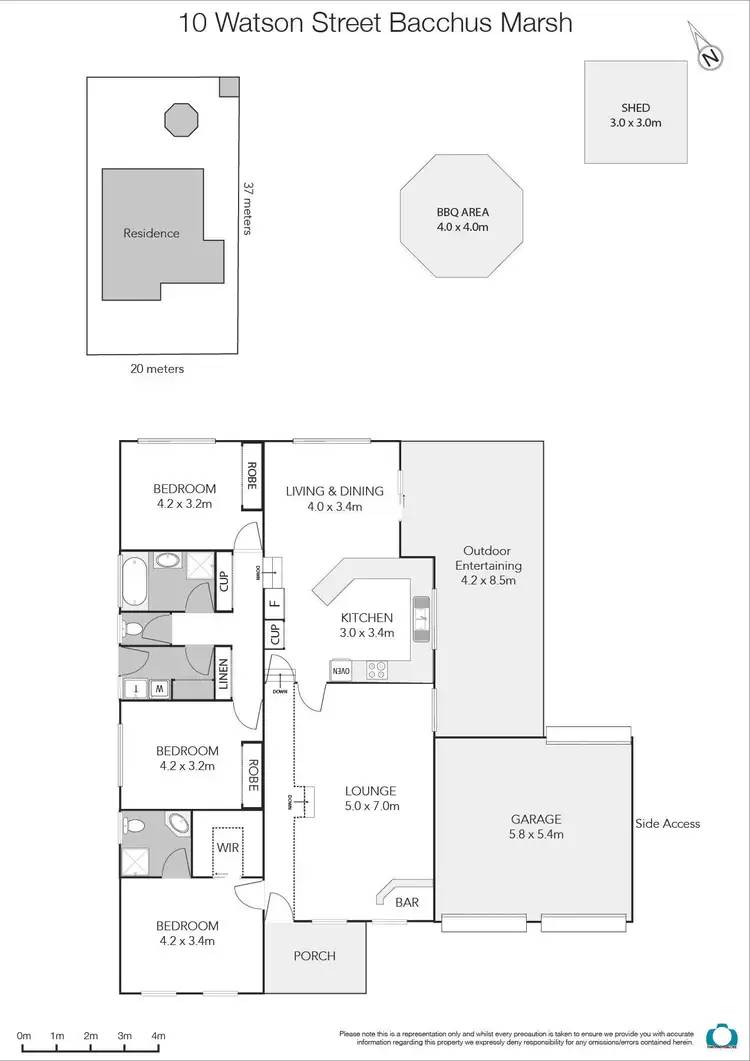 Floorplan of Homely house listing, 10 Watson Street, Bacchus Marsh VIC 3340