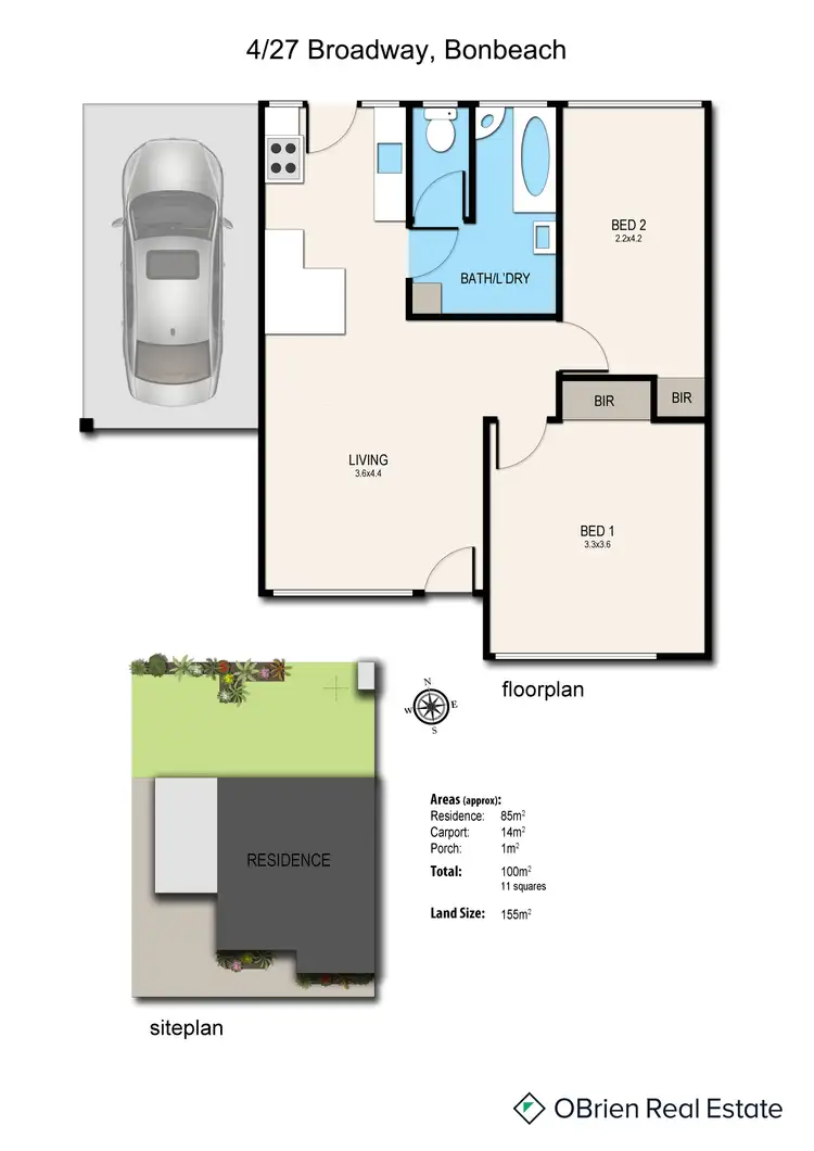 Floorplan of Homely apartment listing, 4/27 Broadway, Bonbeach VIC 3196