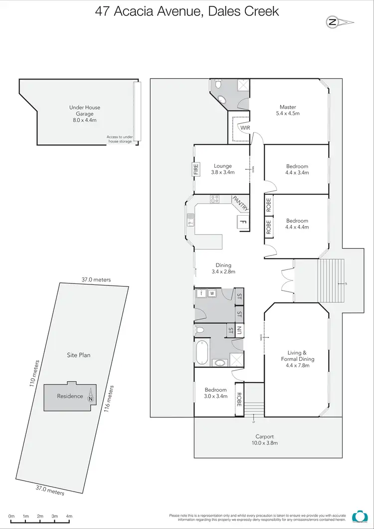 Floorplan of Homely house listing, 47 Acacia Avenue, Dales Creek VIC 3341